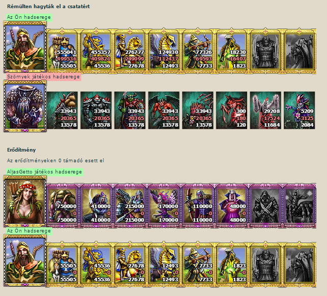 Tudtuk, hogy nem késlekedhetünk, így a lehető leggyorsabban felvérteztük magunkat minden elérhető varázslattal és az egyesített seregek elindultak a főrom  ellen.<br />Egy örökkévalóságnak tűnt az út, de végül odaértünk.<br />Gyorsaságunknak és a bátor haditervnek köszönhetően sikerült meglepnünk a szörnysereget, így elsöprő győzelmet arattunk.